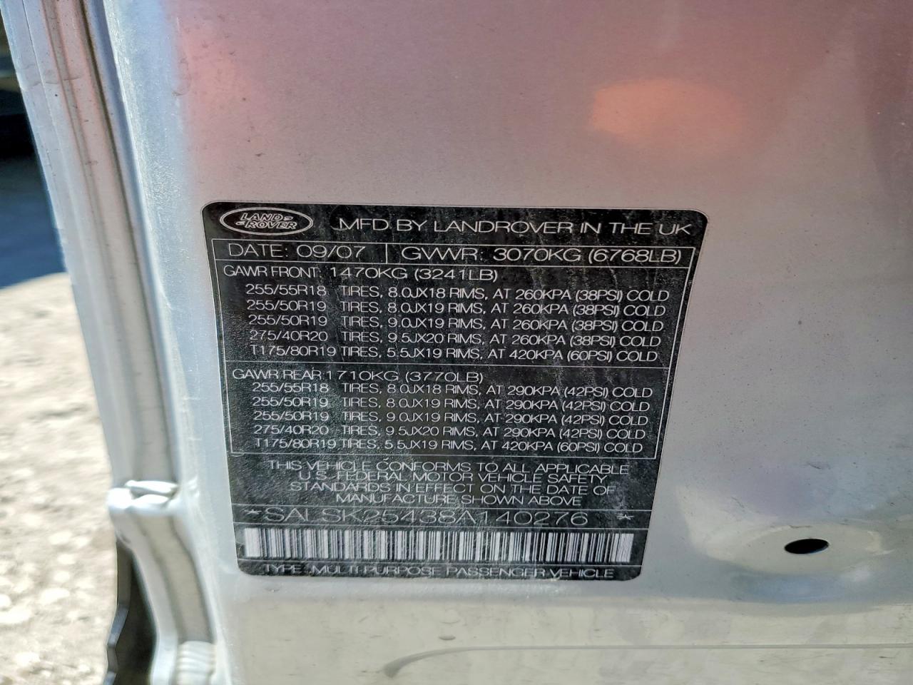 2008 LAND ROVER RANGE ROVER SPORT HSE photo 25