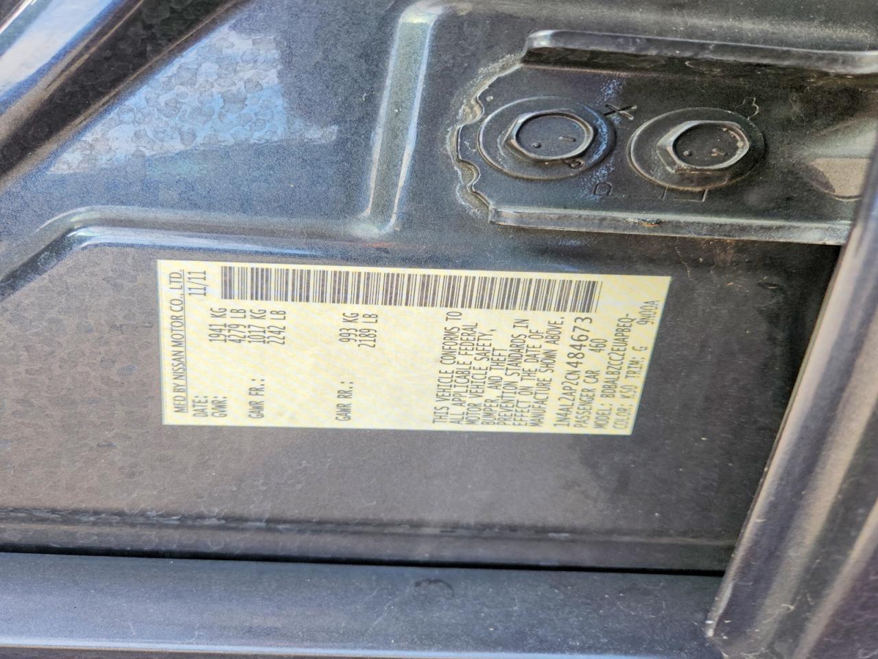 2012 NISSAN ALTIMA 2.5 photo 23