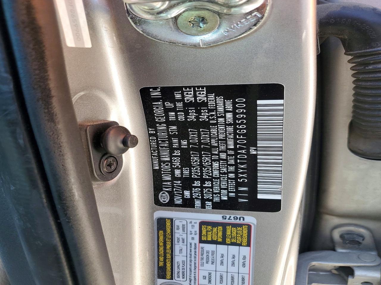 2015 KIA SORENTO LX photo 34