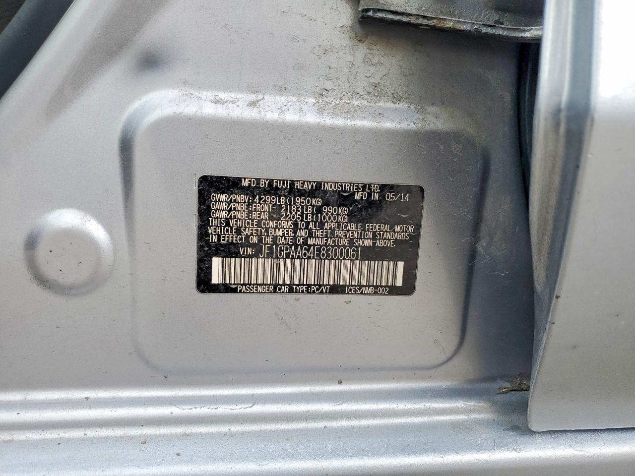 2014 SUBARU IMPREZA photo 23