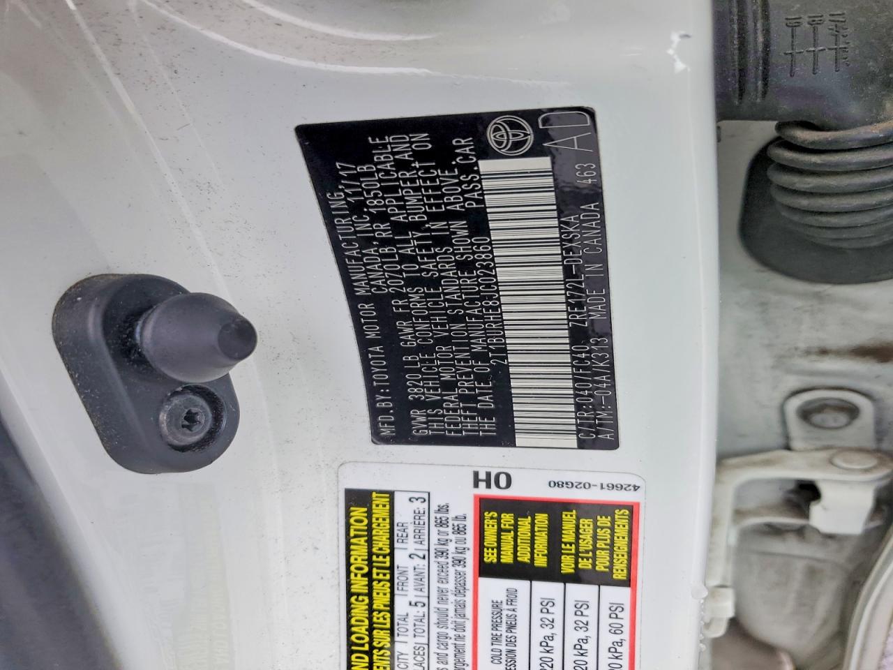 2018 TOYOTA COROLLA SE photo 23