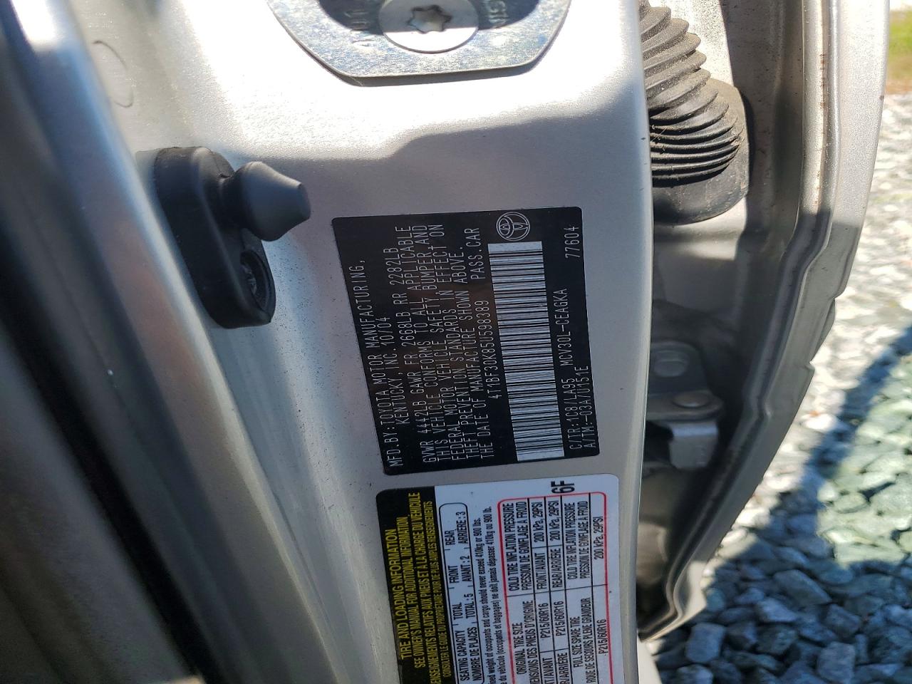 2005 TOYOTA CAMRY XLE V6 photo 34