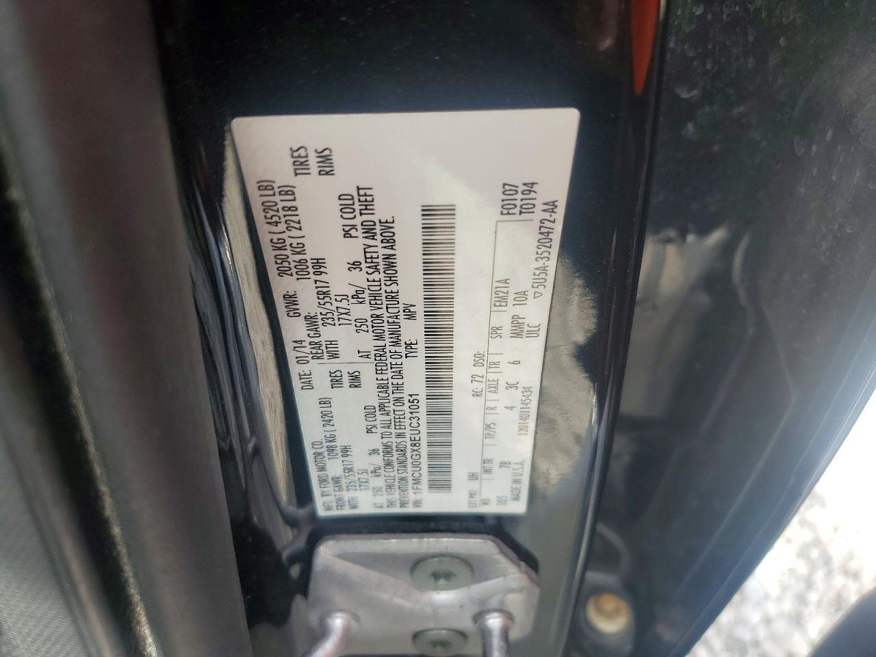 2014 FORD ESCAPE SE photo 34