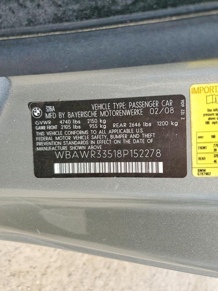2008 BMW 328 I SULEV photo 12