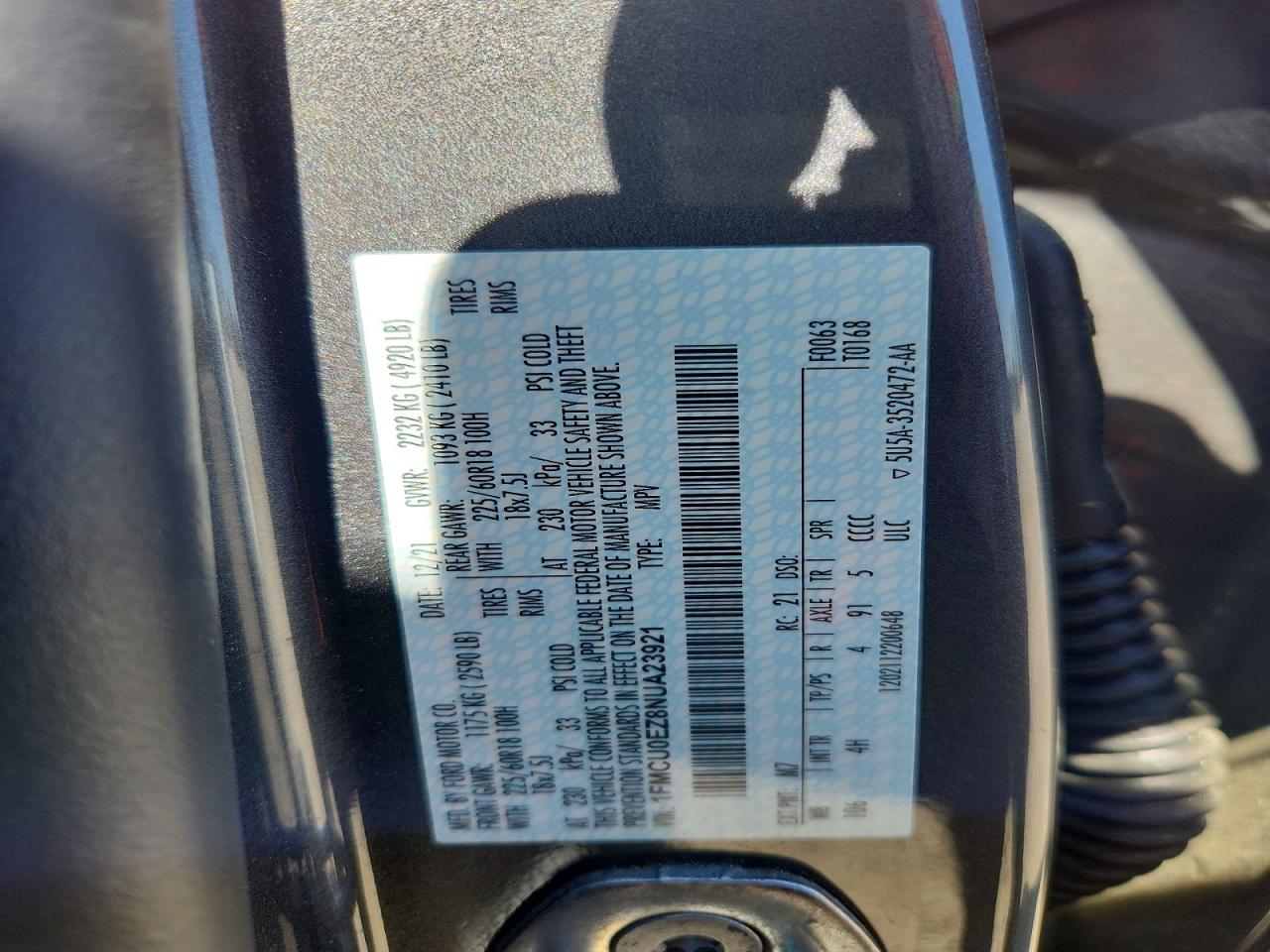 2022 FORD ESCAPE SE photo 40