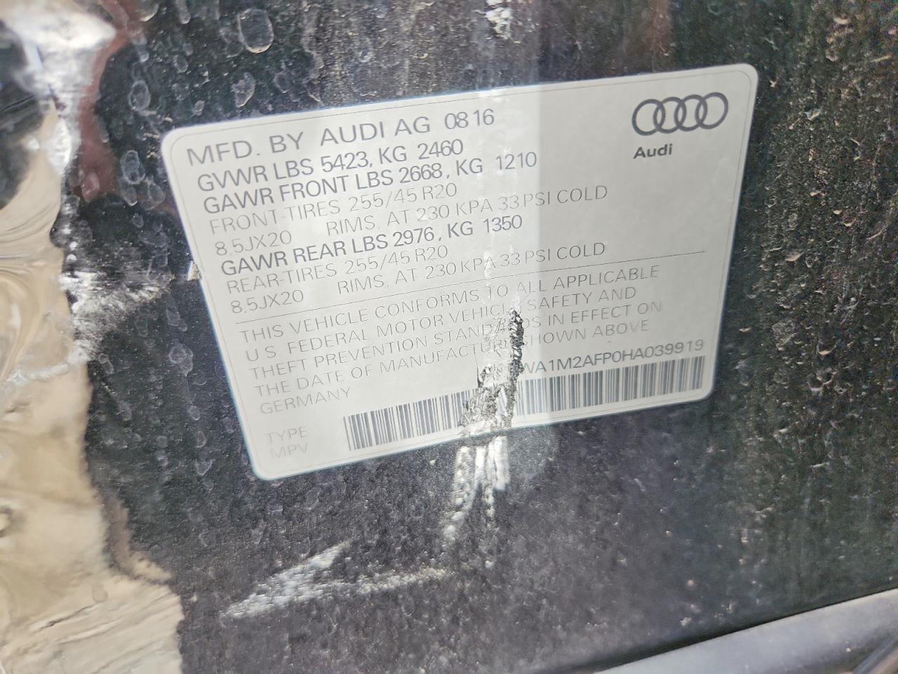 2017 AUDI Q5 PREMIUM PLUS photo 37