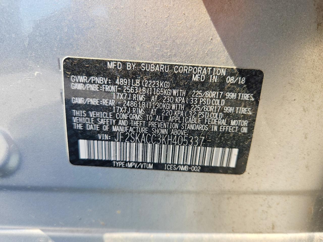 2019 SUBARU FORESTER photo 37