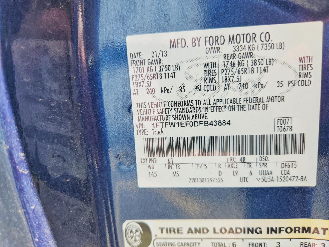 2013 FORD F150 SUPERCREW photo 23