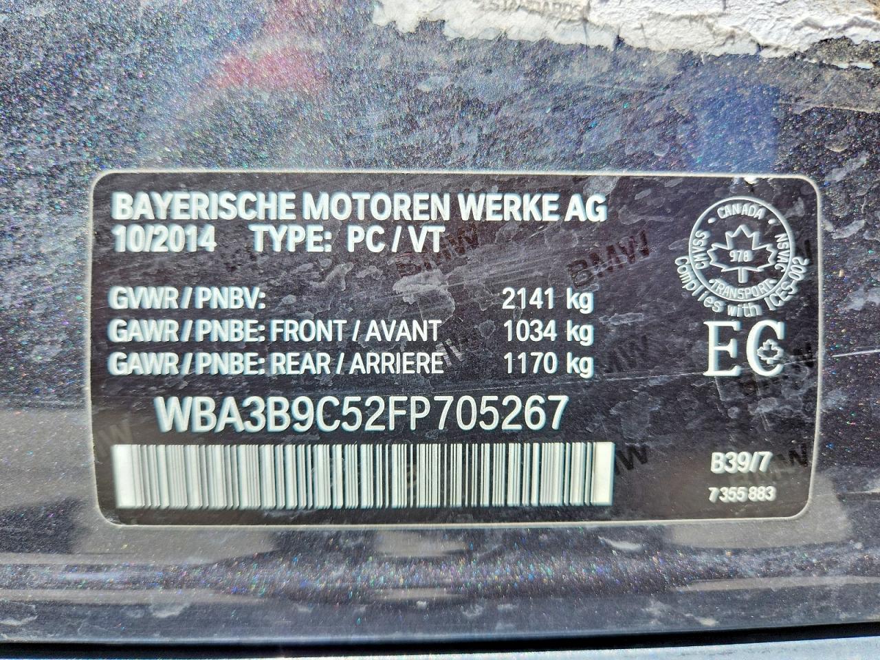 2015 BMW 335 XI photo 12