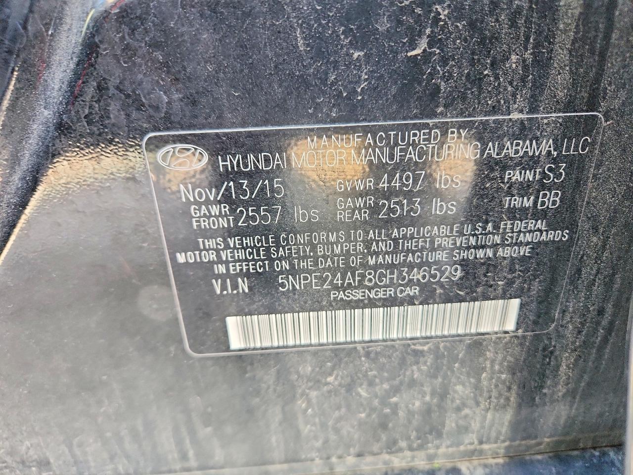2016 HYUNDAI SONATA SE photo 12