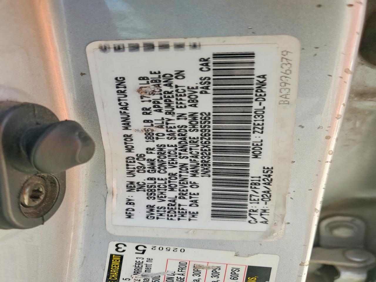 2006 TOYOTA COROLLA LE photo 37