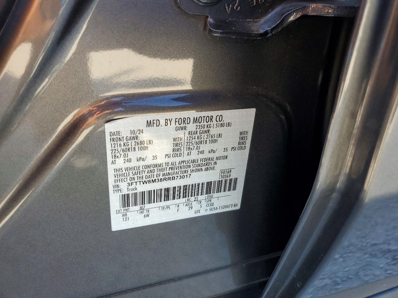 2024 FORD MAVERICK LARIAT photo 23