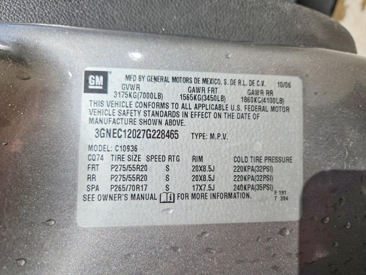 2007 CHEVROLET AVALANCHE C1500 photo 23
