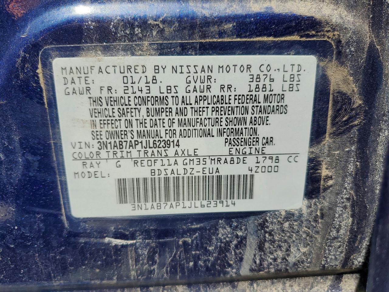 2018 NISSAN SENTRA SV photo 34