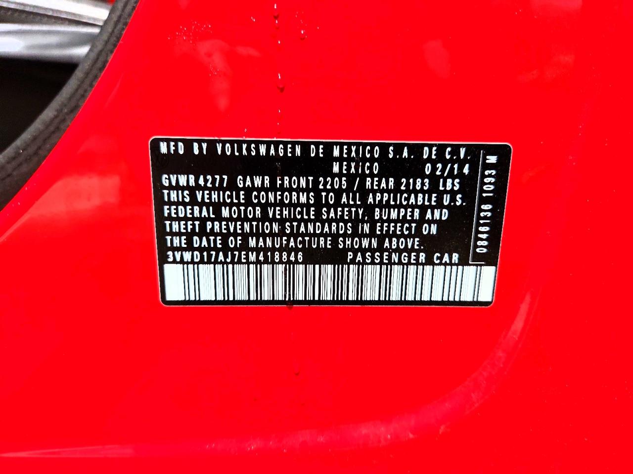 2014 VOLKSWAGEN JETTA SE photo 13
