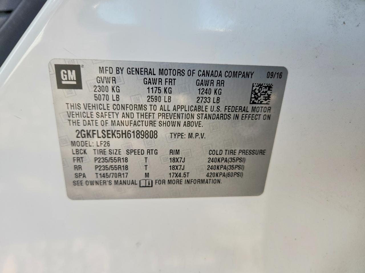 2017 GMC TERRAIN SLE photo 23
