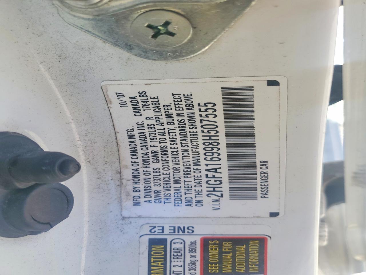 2008 HONDA CIVIC EXL photo 37