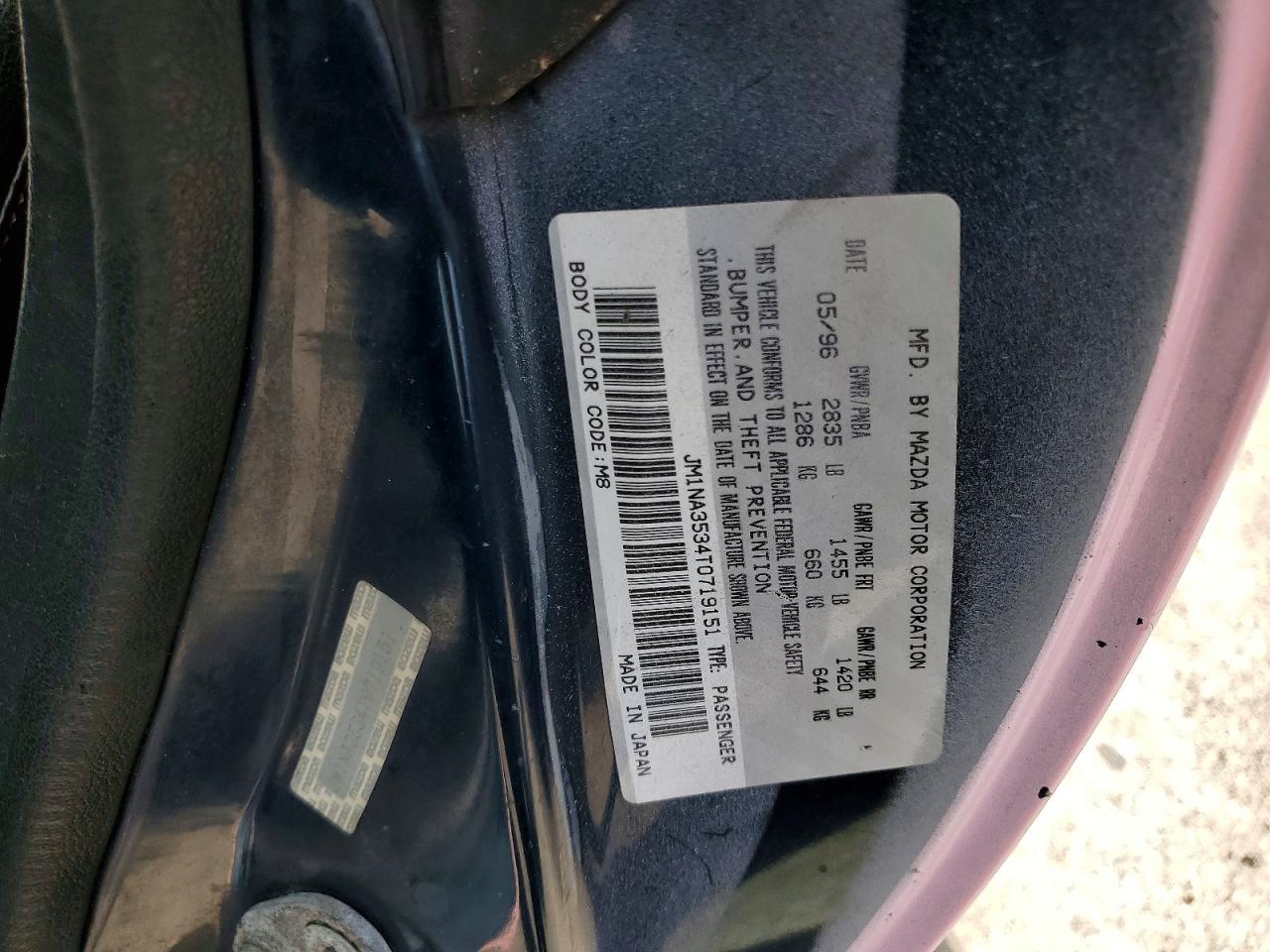 1996 MAZDA MX-5 MIATA photo 12