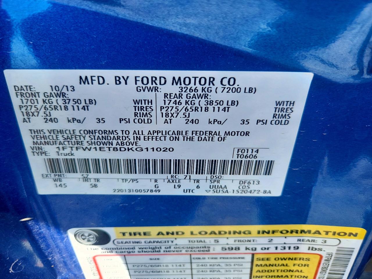 2013 FORD F150 SUPERCREW photo 34
