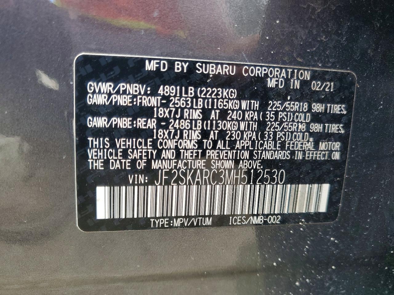 2021 SUBARU FORESTER SPORT photo 14