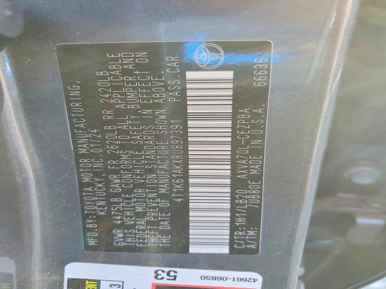 2024 TOYOTA CAMRY XSE photo 34