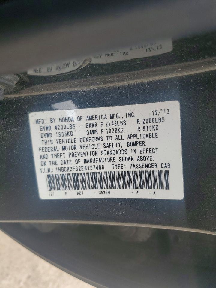 2014 HONDA ACCORD LX photo 13