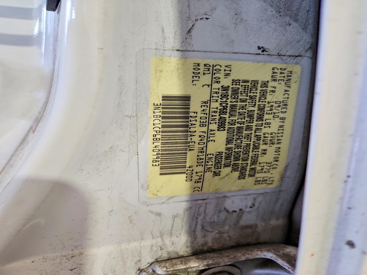 2011 NISSAN VERSA 1.8 S photo 34