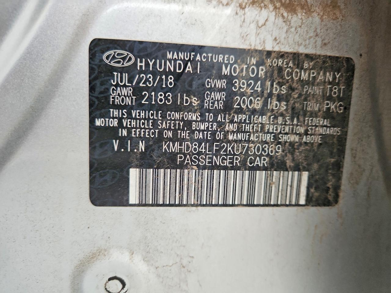 2019 HYUNDAI ELANTRA LIMITED photo 34