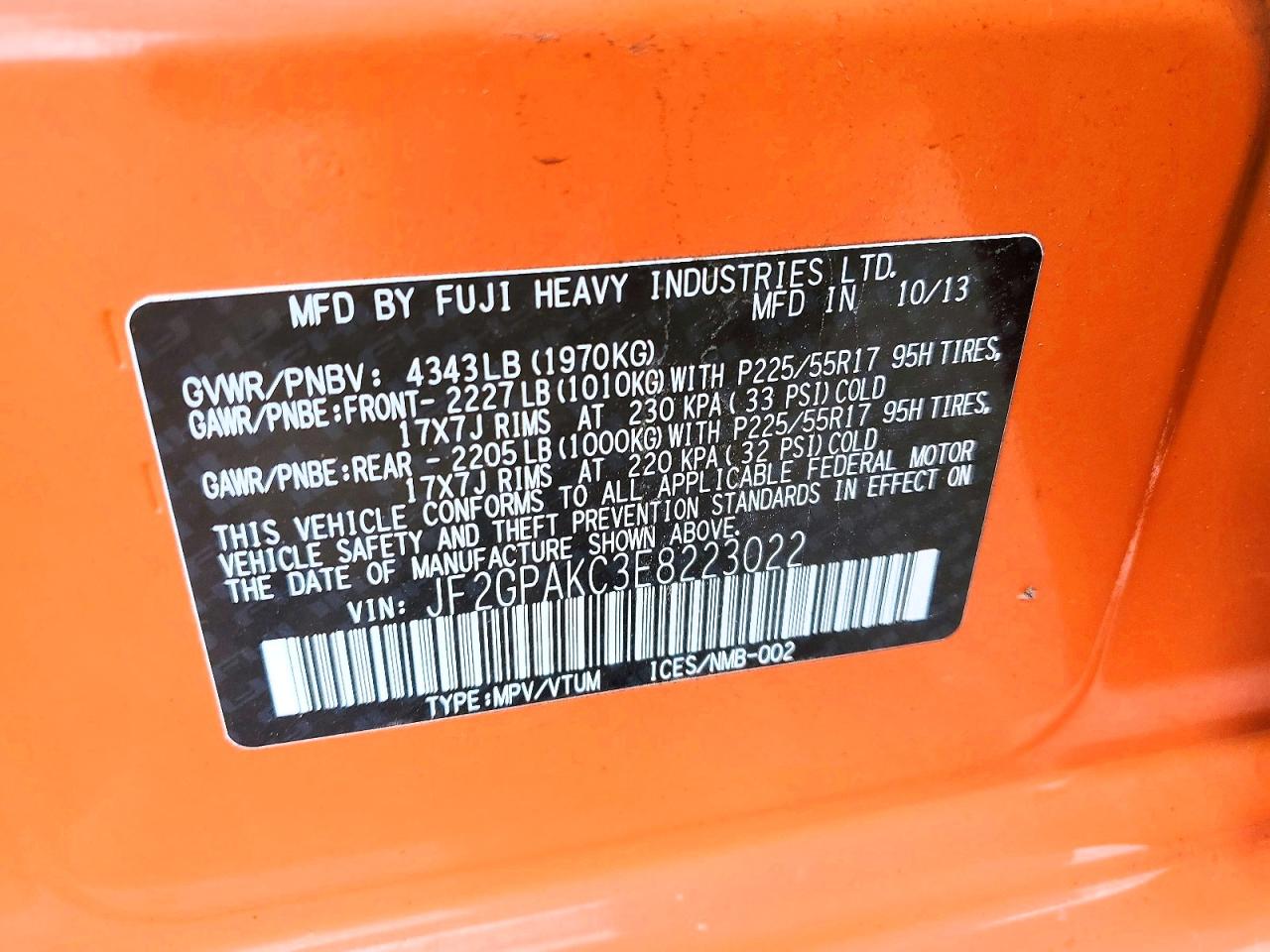 2014 SUBARU XV CROSSTREK 2.0 LIMITED photo 25