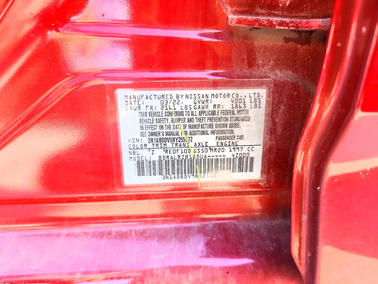 2022 NISSAN SENTRA SR photo 37