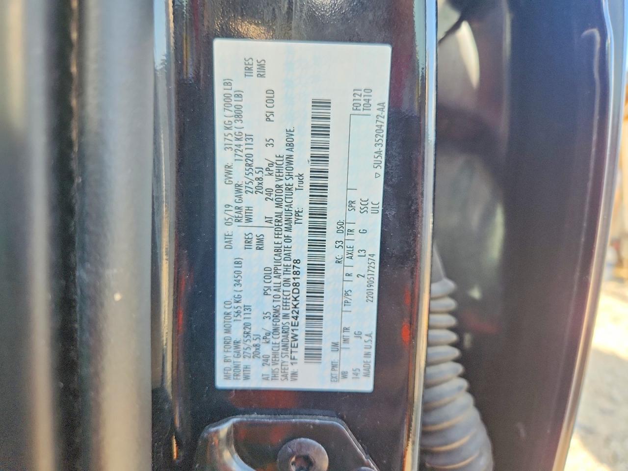 2019 FORD F150 SUPERCREW photo 23