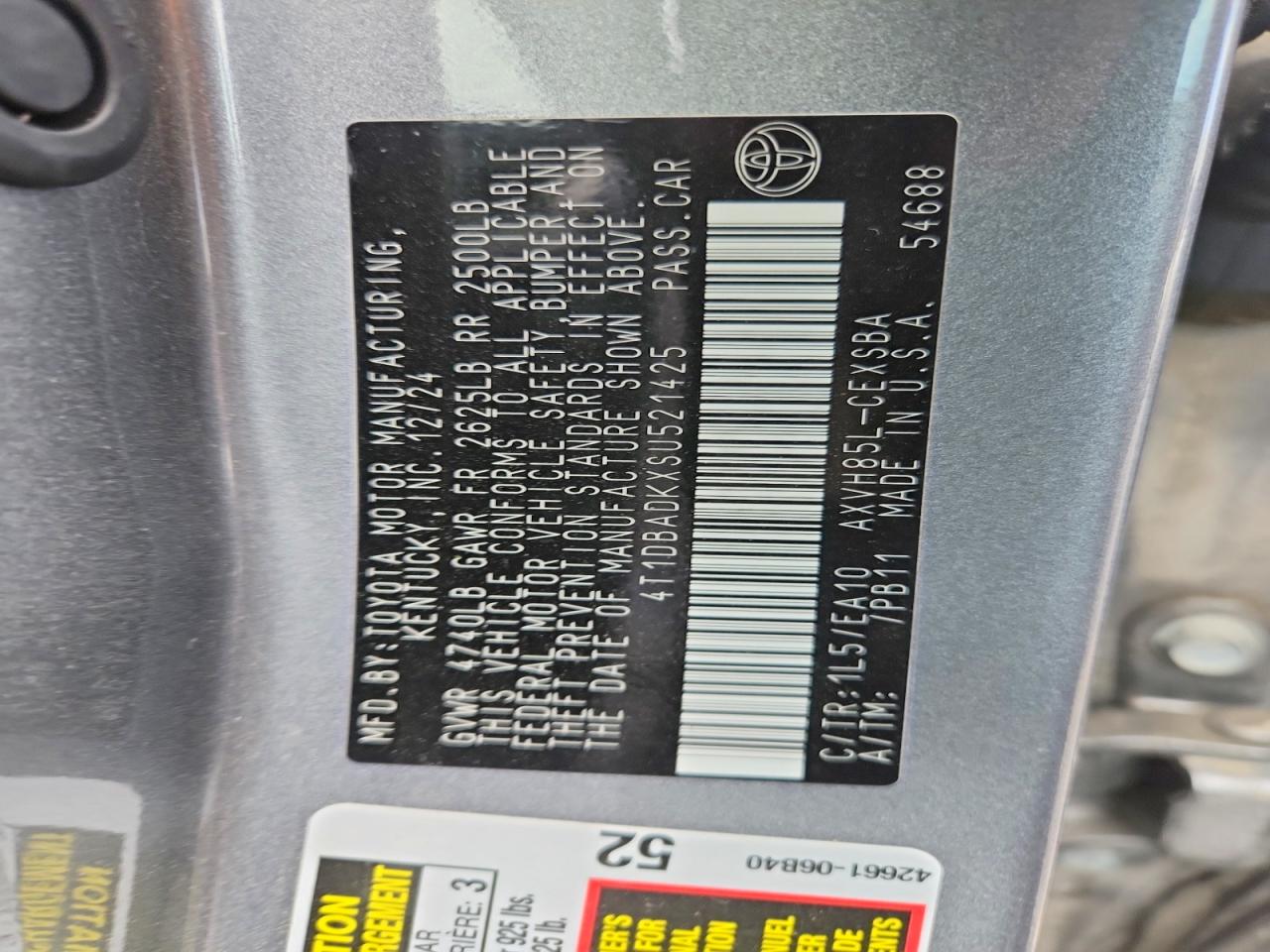 2025 TOYOTA CAMRY SE photo 23