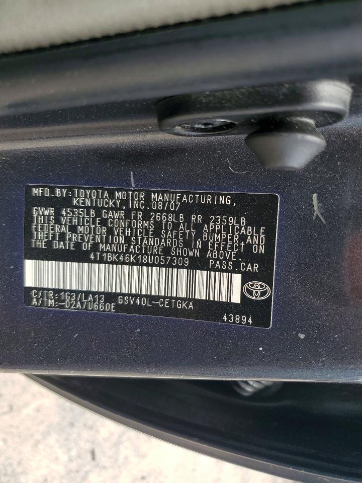 2008 TOYOTA CAMRY XLE V6 photo 25