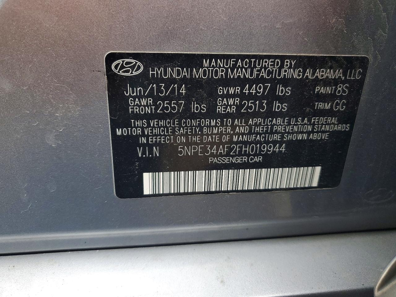 2015 HYUNDAI SONATA LIMITED photo 34