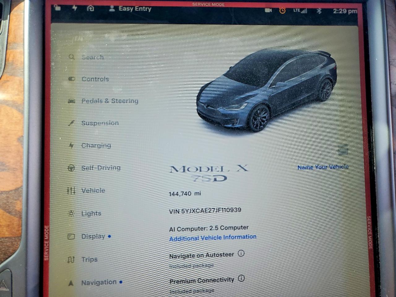 2018 TESLA MODEL X photo 9