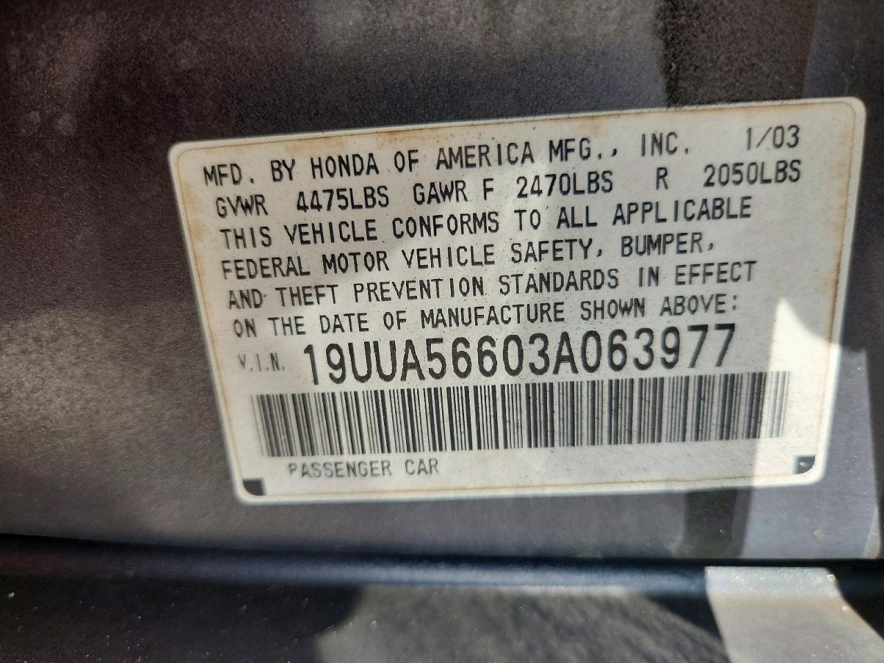 2003 ACURA 3.2TL photo 23