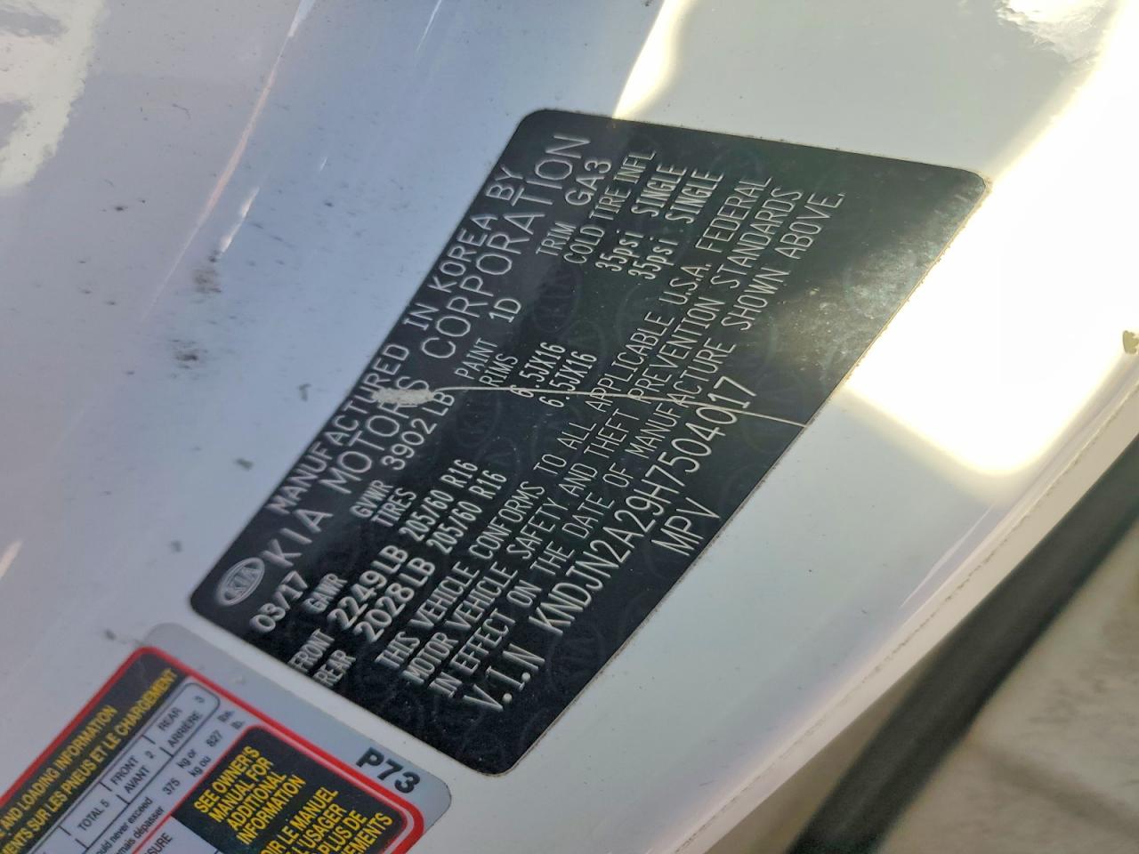 2017 KIA SOUL BASE photo 37