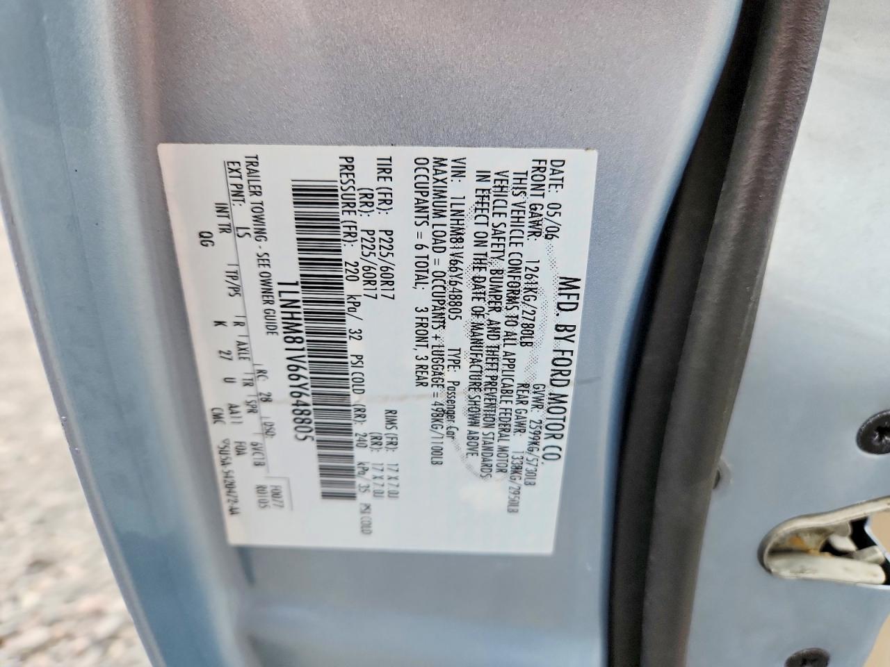 2006 LINCOLN TOWN CAR SIGNATURE photo 34