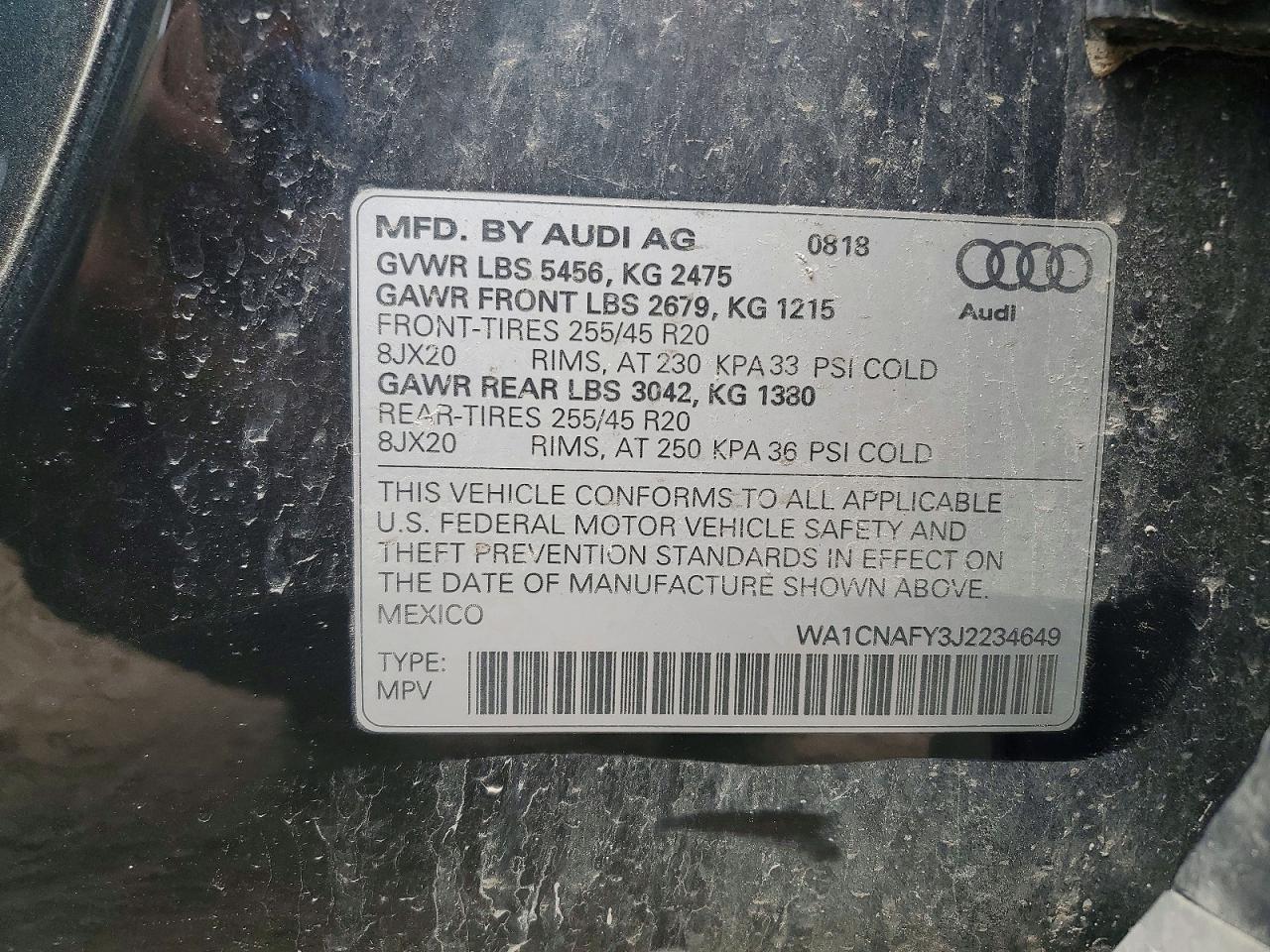 2018 AUDI Q5 PRESTIGE photo 25