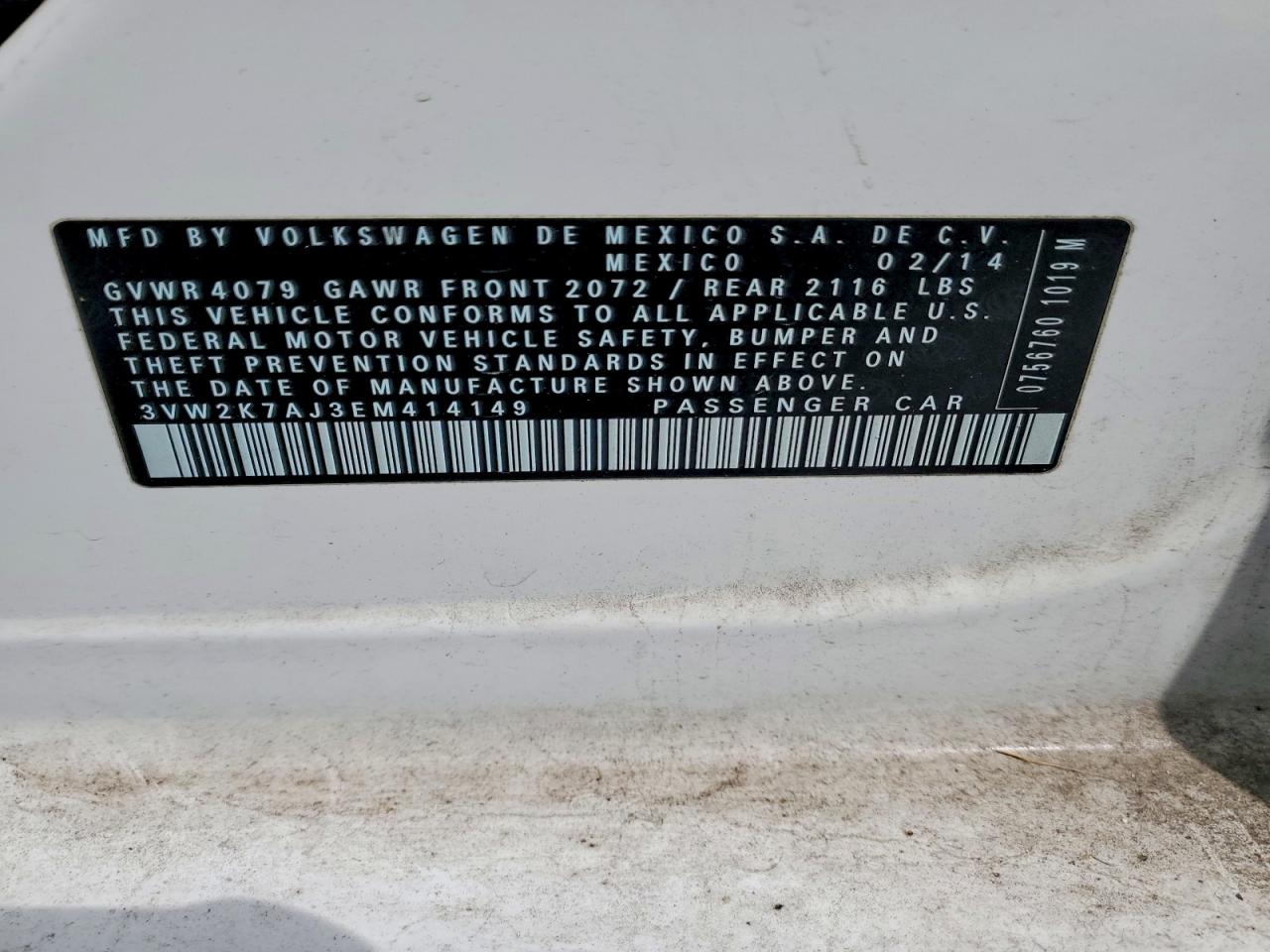2014 VOLKSWAGEN JETTA BASE photo 34