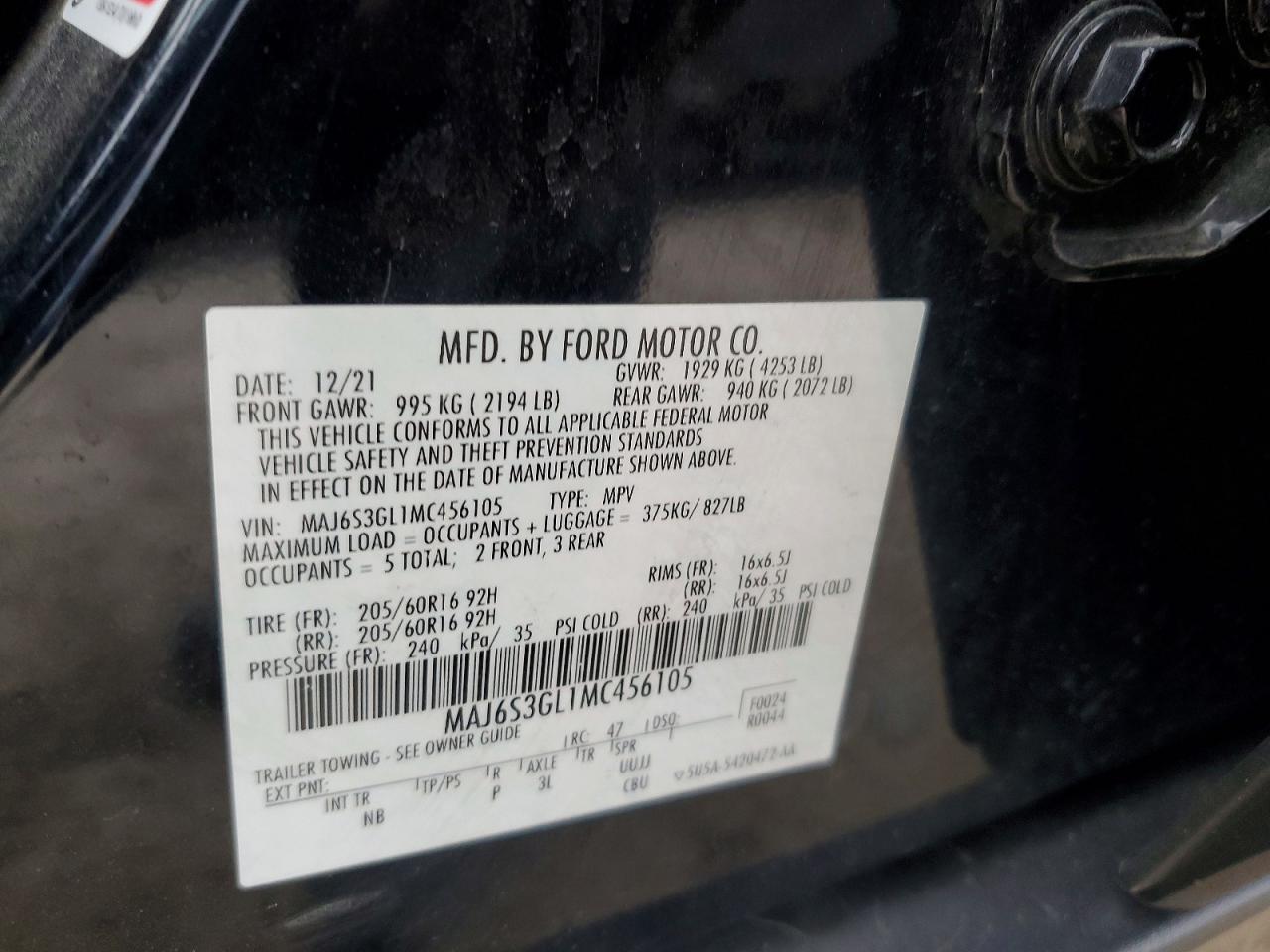 2021 FORD ECOSPORT SE photo 25