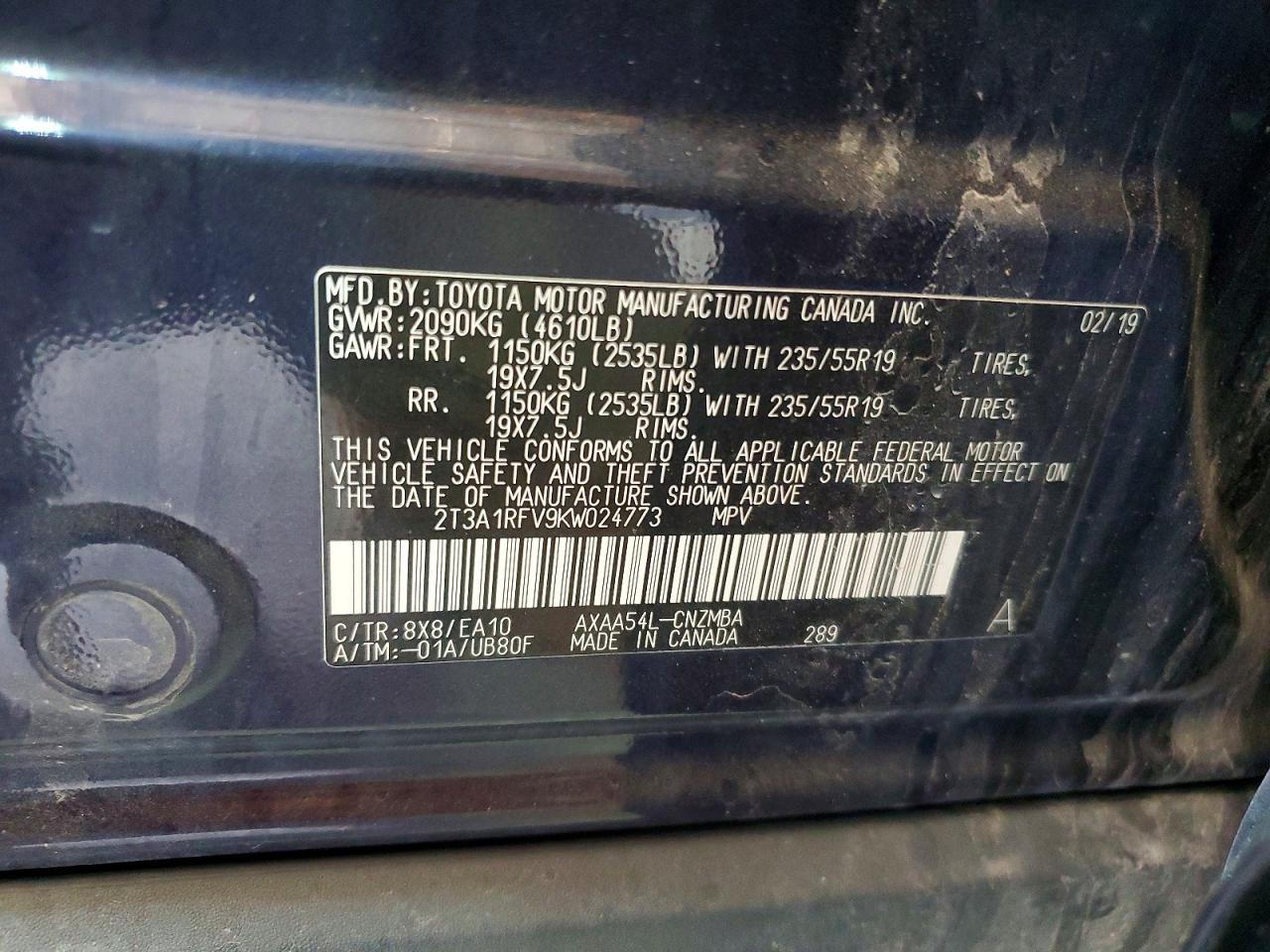 2019 TOYOTA RAV4 XLE PREMIUM photo 27