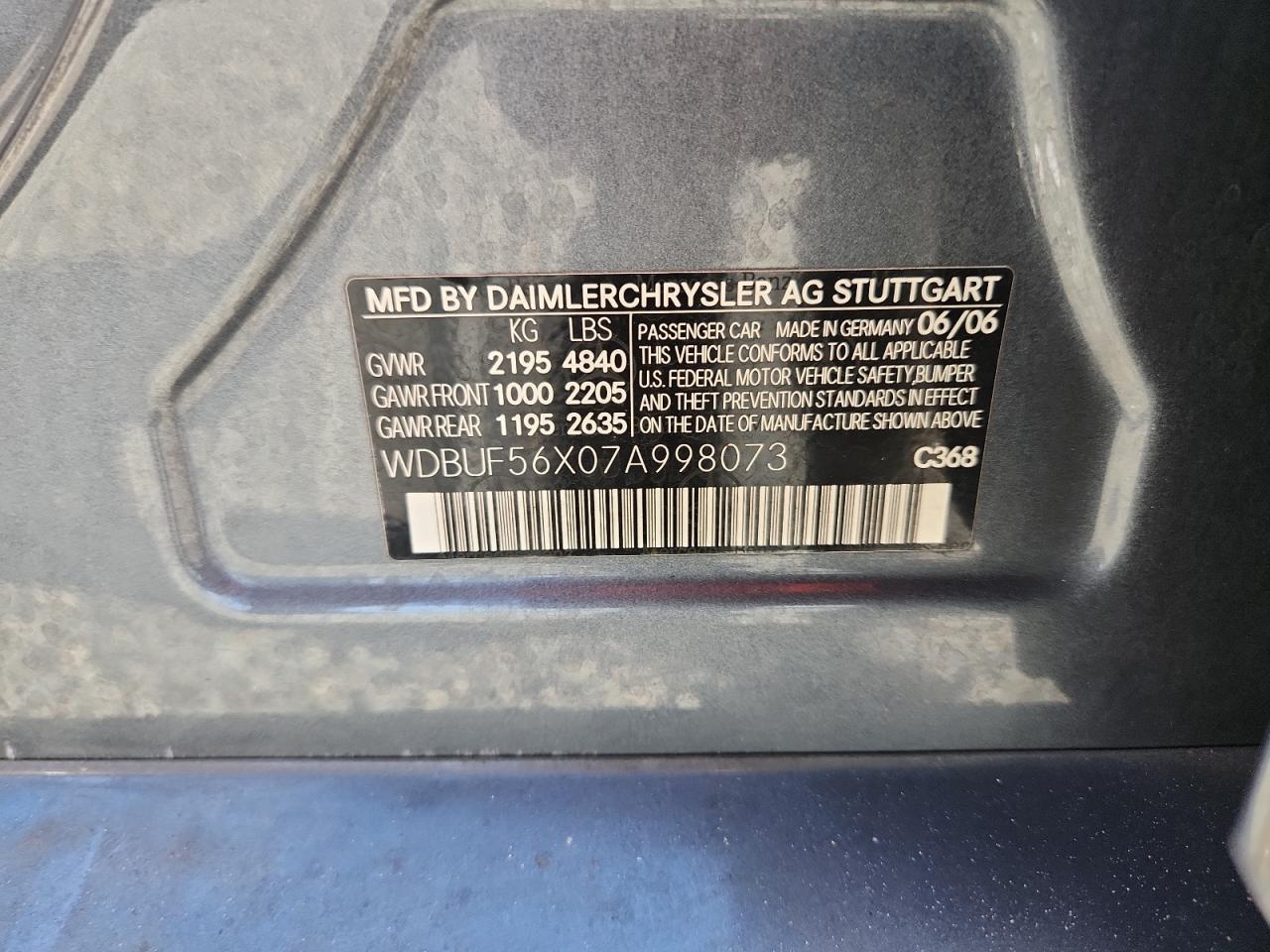 2007 MERCEDES-BENZ E 350 photo 12