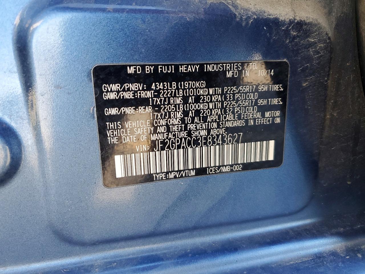 2014 SUBARU XV CROSSTREK 2.0 PREMIUM photo 25