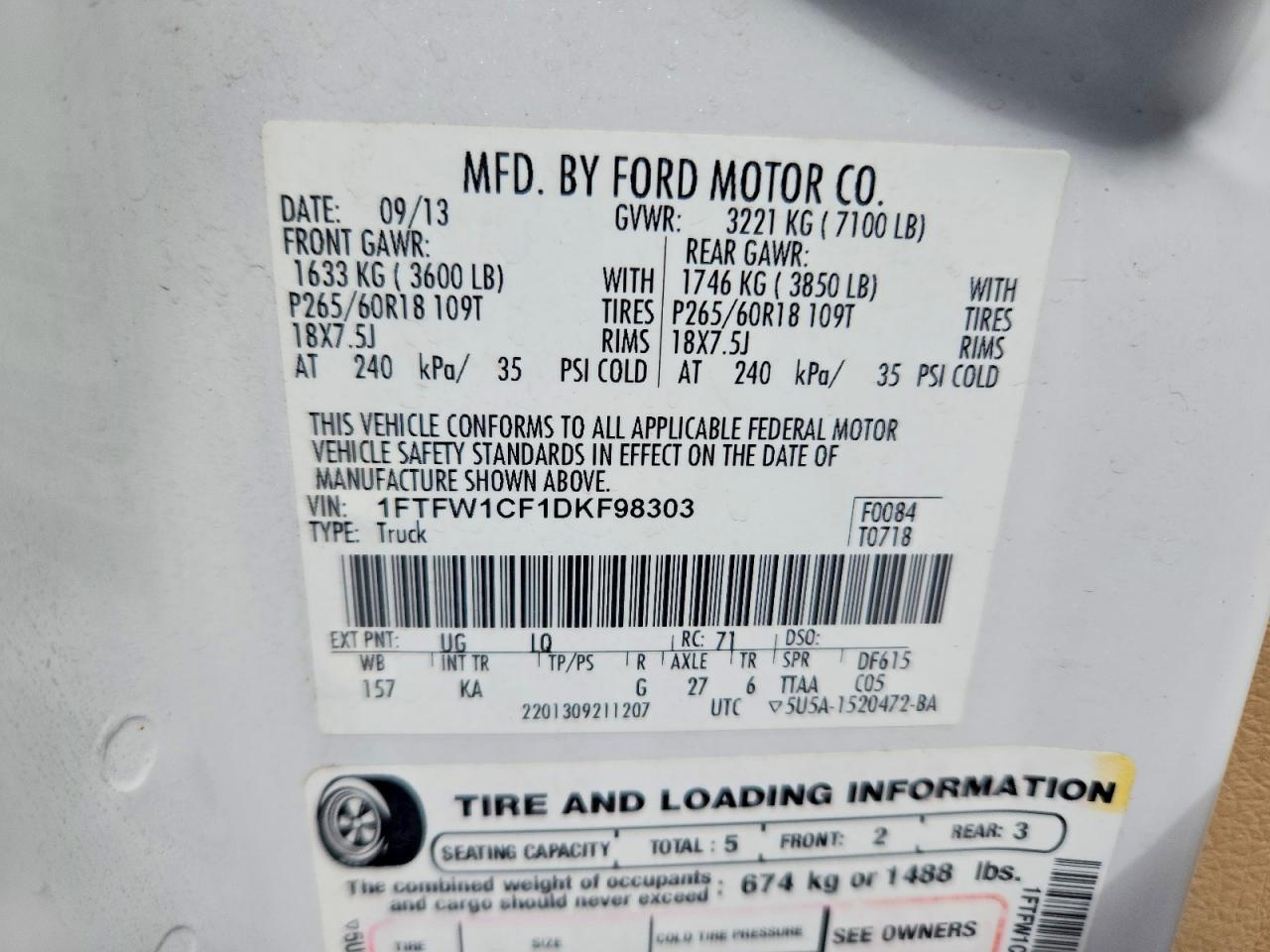 2013 FORD F150 SUPERCREW photo 23