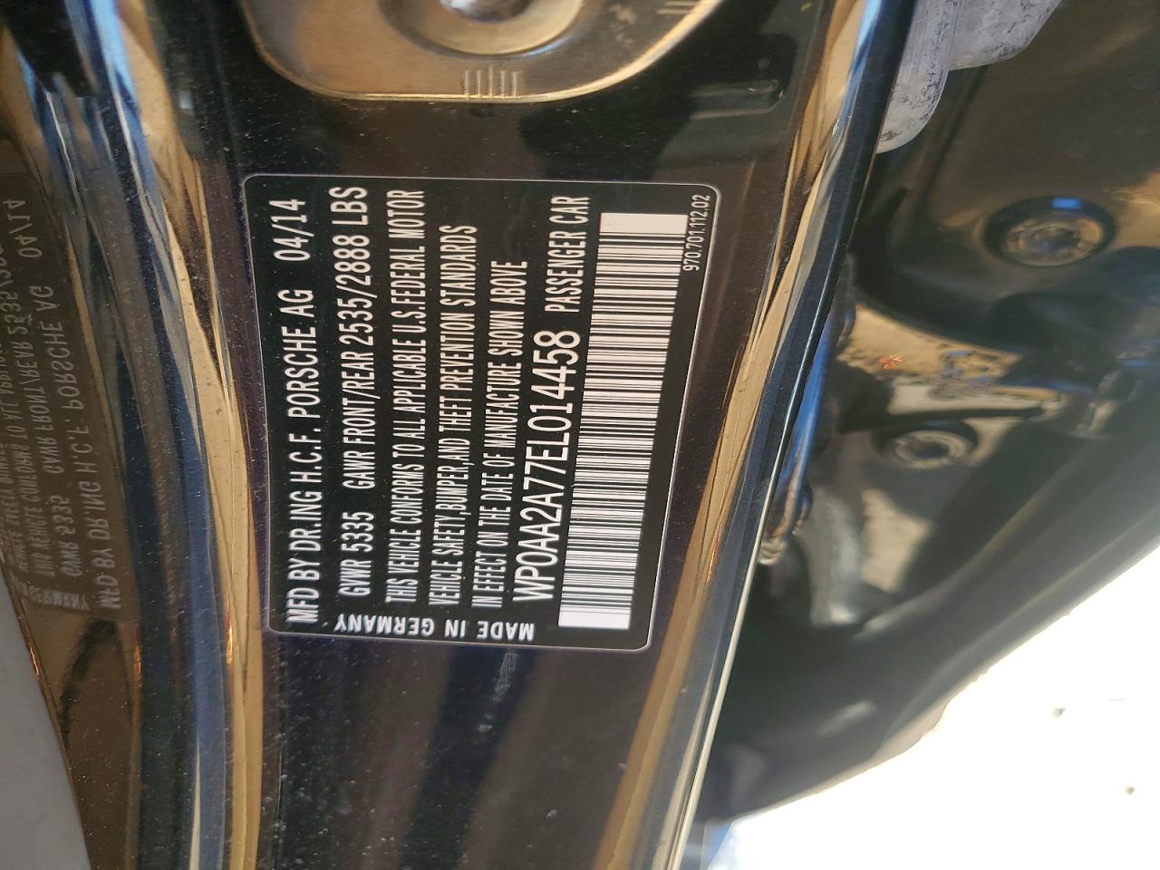 2014 PORSCHE PANAMERA 2 photo 23