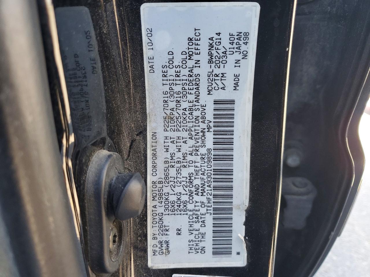 2003 TOYOTA HIGHLANDER LIMITED photo 37