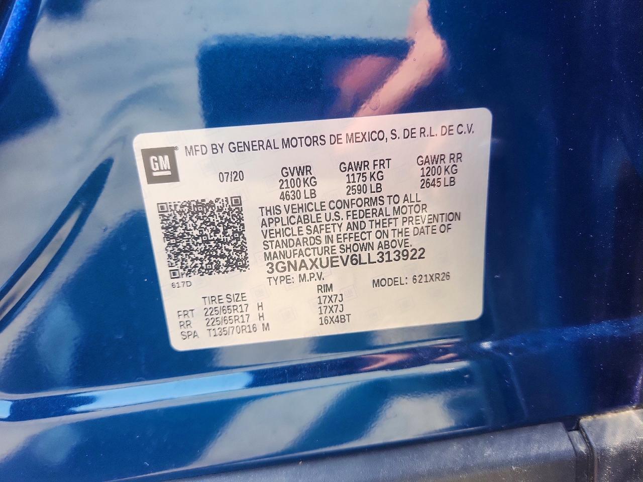2020 CHEVROLET EQUINOX LT photo 25