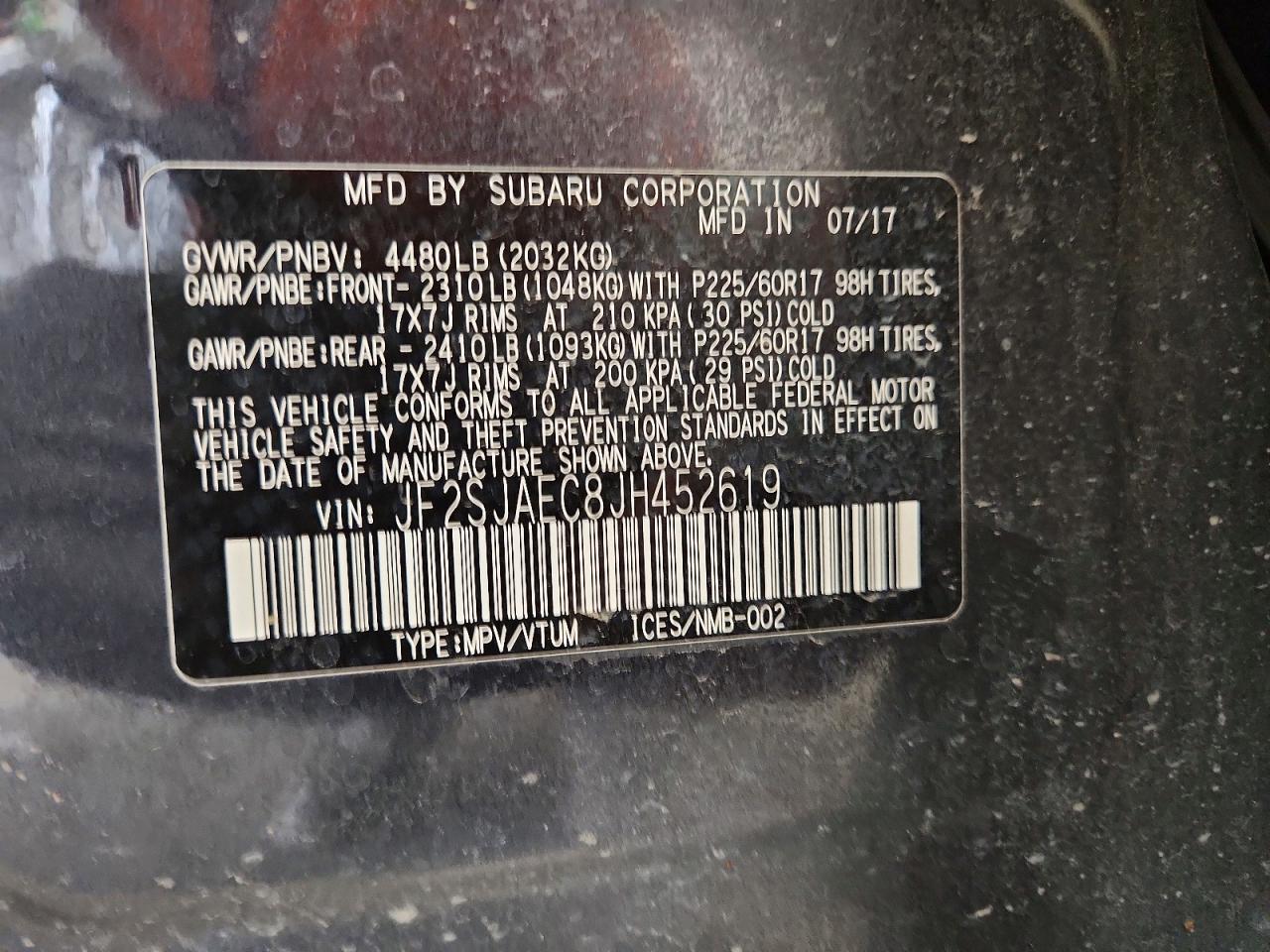 2018 SUBARU FORESTER 2.5I PREMIUM photo 37