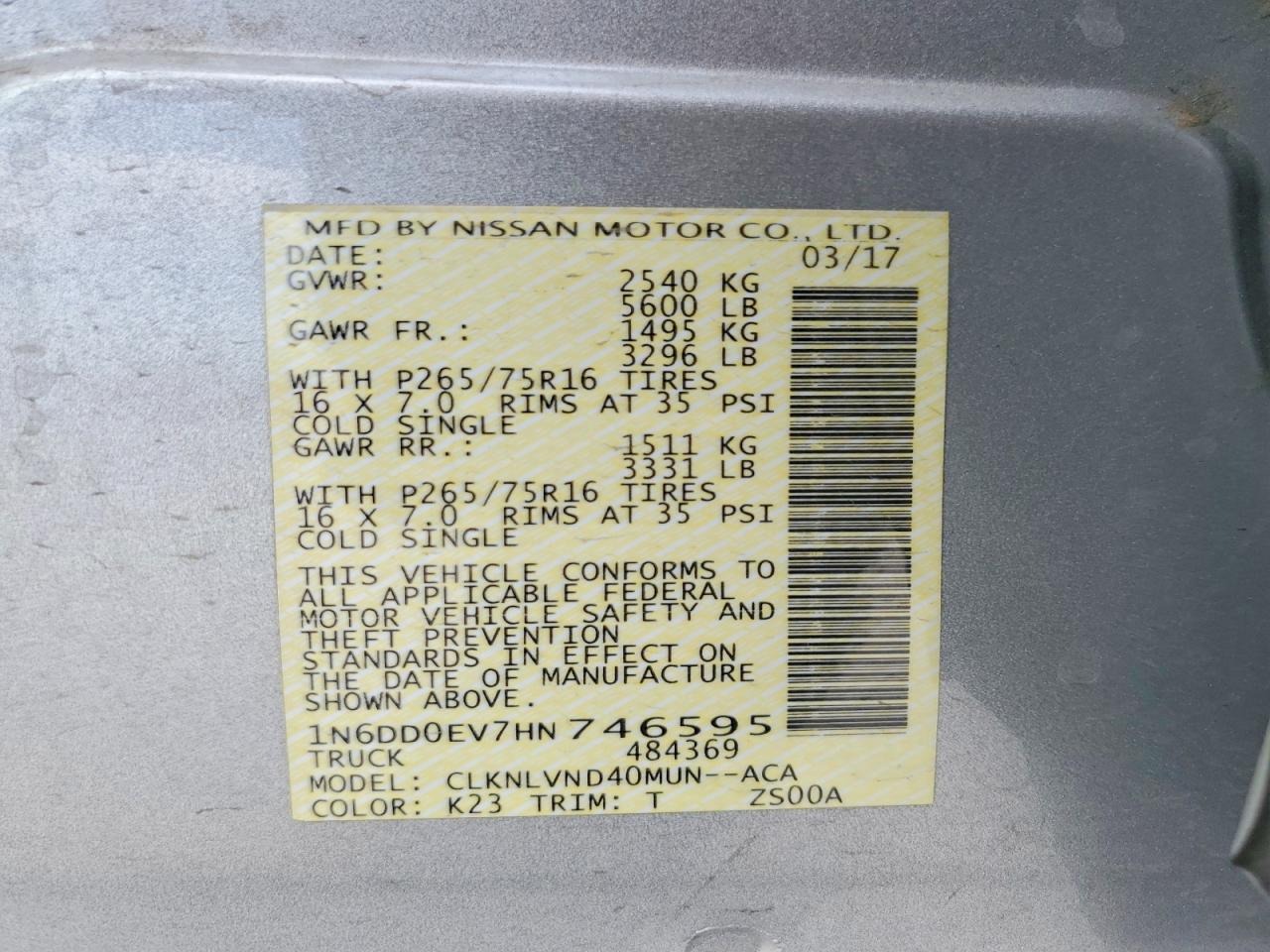 2017 NISSAN FRONTIER PRO-4X photo 34